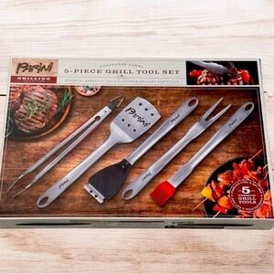 NIB! Paini 5-Piece Grill Tool Set